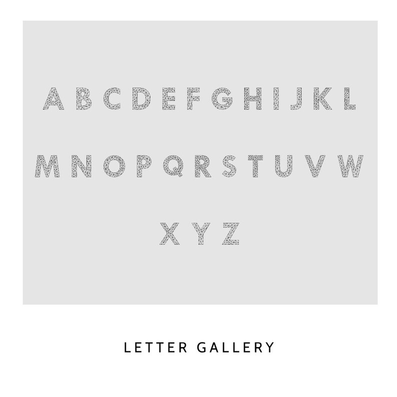 Personalised Baby Blanket With Geometric Initial Naming Day Etsy