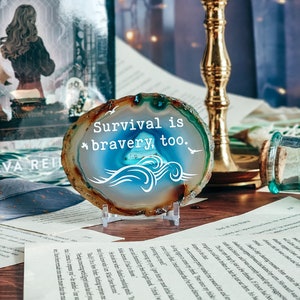 Survival Is Bravery, Too A Study In Drowning by Ava Reid Bookshelf Decor Bookush Merch image 1