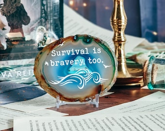 Survival Is Bravery, Too - A Study In Drowning by Ava Reid - Bookshelf Decor - Bookush Merch