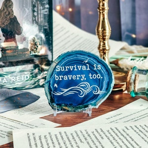 Survival Is Bravery, Too A Study In Drowning by Ava Reid Bookshelf Decor Bookush Merch image 2