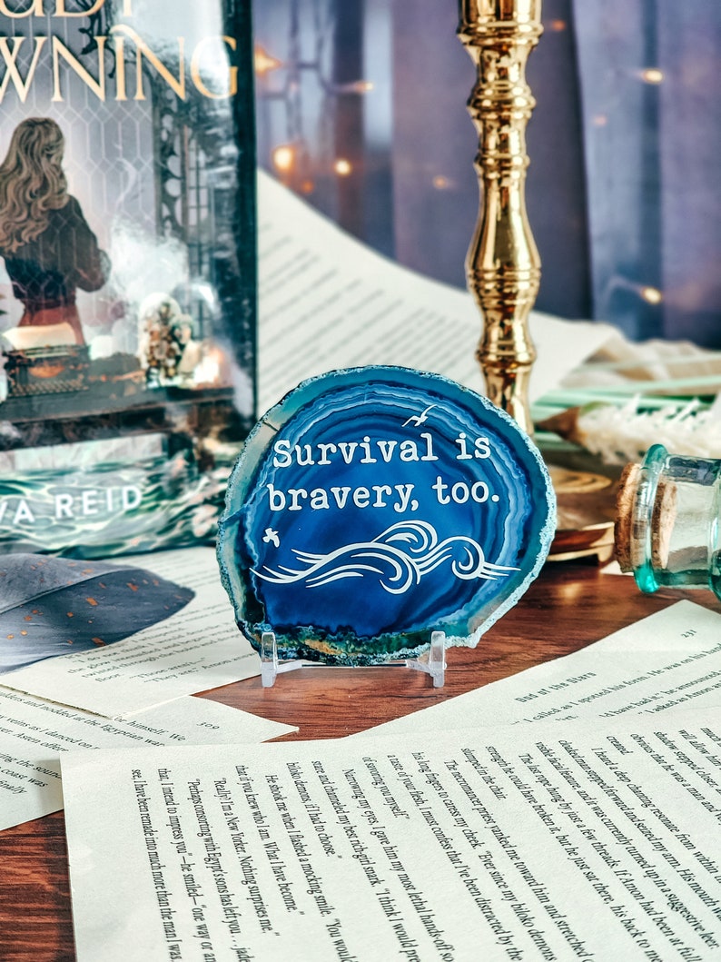 Survival Is Bravery, Too A Study In Drowning by Ava Reid Bookshelf Decor Bookush Merch image 2
