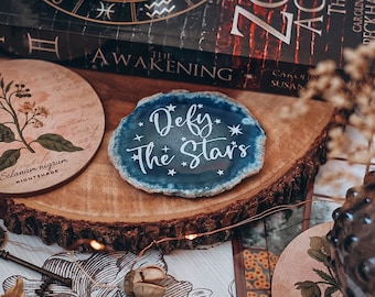 Defy the stars - Zodiac Academy Bookshelf Decor - Zodiac Academy Series quote - Caroline Peckham and Susanne Valenti books