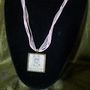 Princess Serenity Manga Pendant Necklace