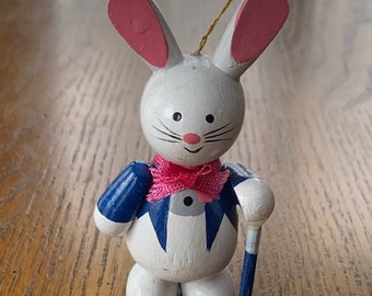 Vintage Easter Bunny, Easter Ornament, Collectors Gift, Easter Basket