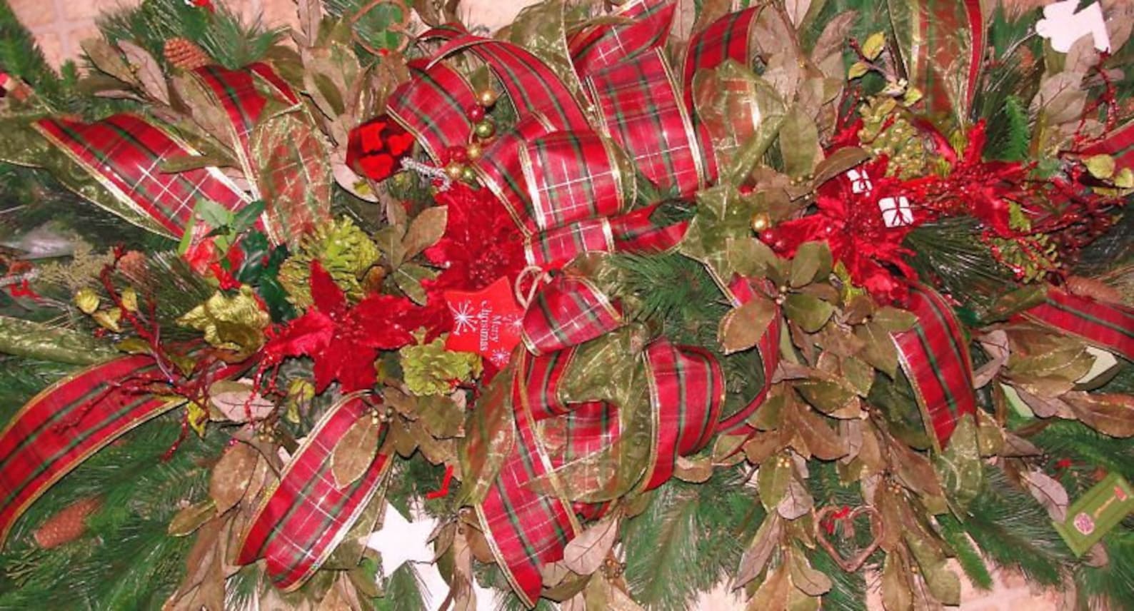 Christmas Grave Blanket 58 x 28 It's the Most Etsy