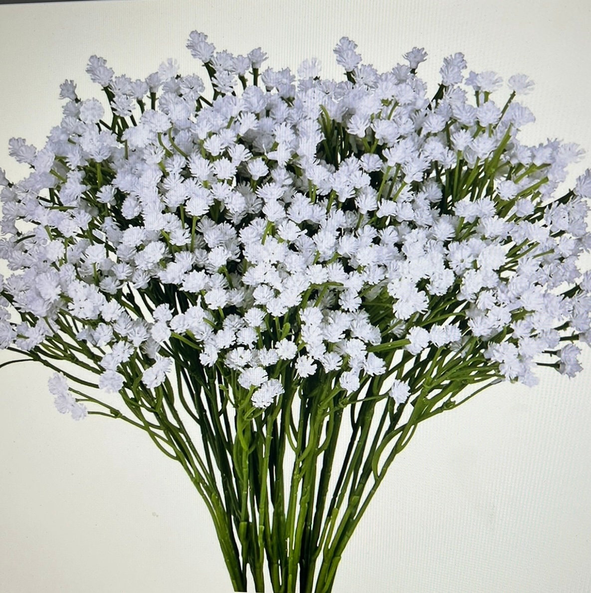 Great Choice Products 6 Pcs Artificial Flowers Fake Babys Breath Bouquet Bulk  Faux Gypsophila Flowers Real Touch Silk Flower For Home Office Kitche…
