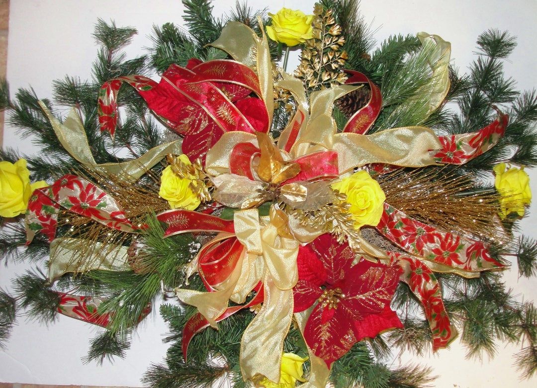 Grave Pillow Approx. 36l X 24w With Assorted Pine Etsy