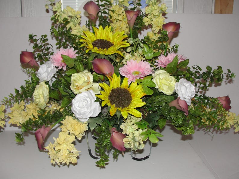 Grave Pillow approx. 36L x 24W with Assorted Pine Etsy