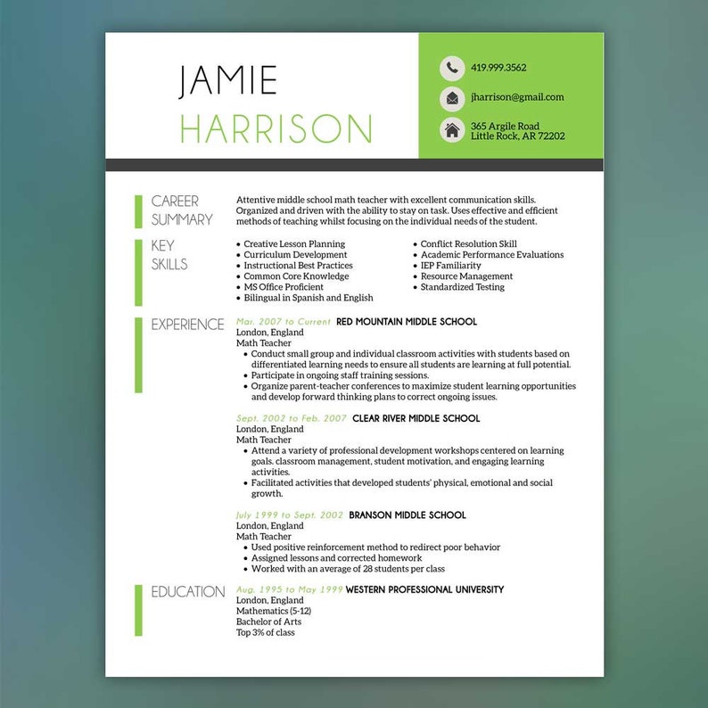 Cover Letter Math Teacher