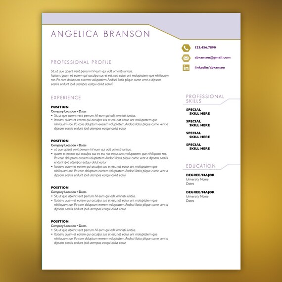 Items similar to Retail Management Resume | CV Template ...