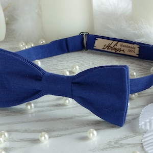 Bow Tie Dark Blue  BowTie Pre-Tied  Groomsmen bowties Classic Bow Tie  Wedding Bow Tie Special Order