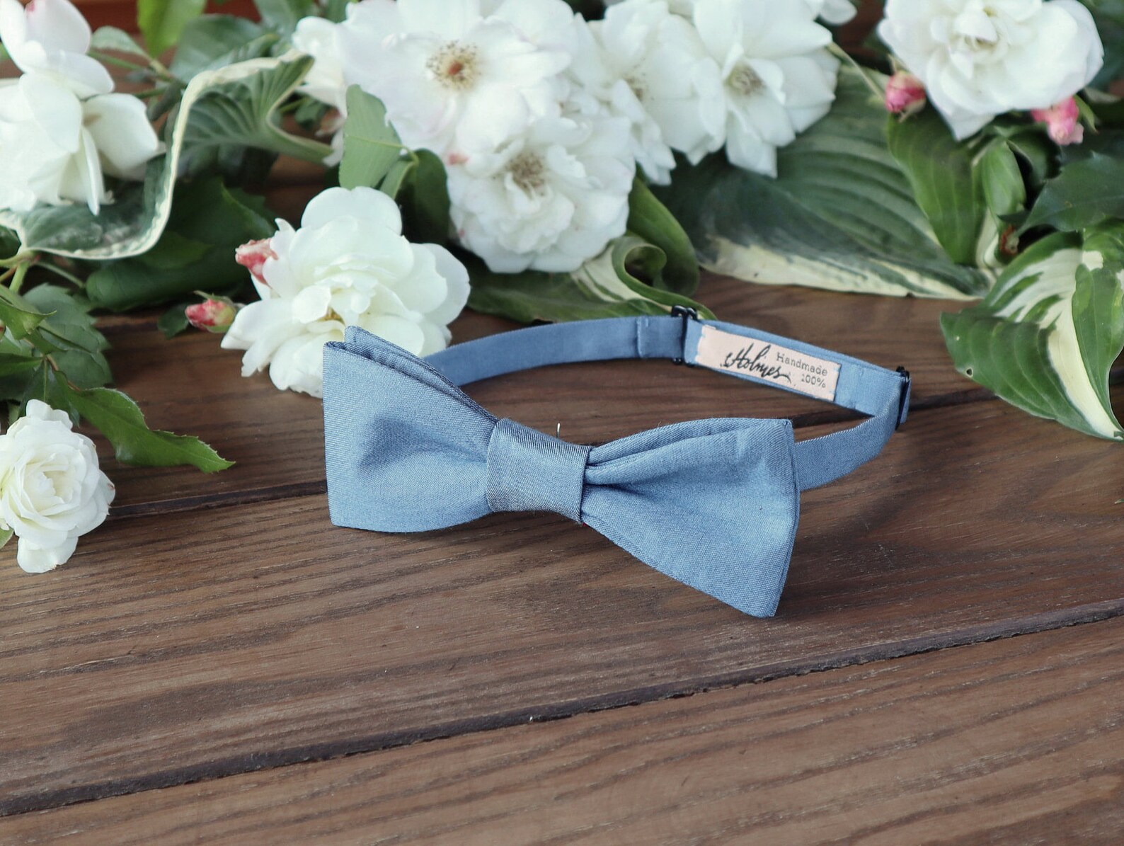 Steel Blue Tie David's Bridal Men's skinny tie Etsy