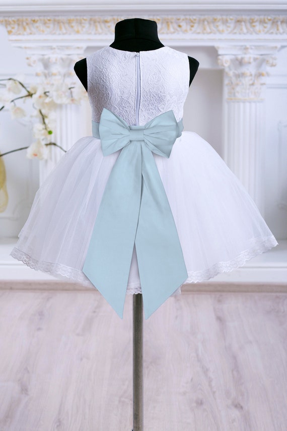 Buy Flower Girl Sash Tie Sash Bow Mist BILL Levkoff Wedding Junior  Bridesmaid Wedding Sash Wedding Belt Custom Colors Online in India