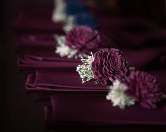 Corbata CABERNET AZAZIE Corbata delgada para hombre Corbatas para padrinos de boda Pajarita Bolsillo cuadrado Tirantes Corbatas de boda Corbata para hombres Orden especial