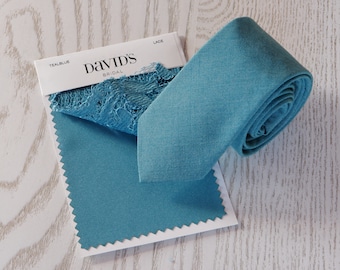 TEALBLUE Tie David s Bridal Turquoise Blue Wedding Ties Adriatic Blue Pale Teal Grooms Necktie Teal Men s Tie Pocket Square Special Order Etsy