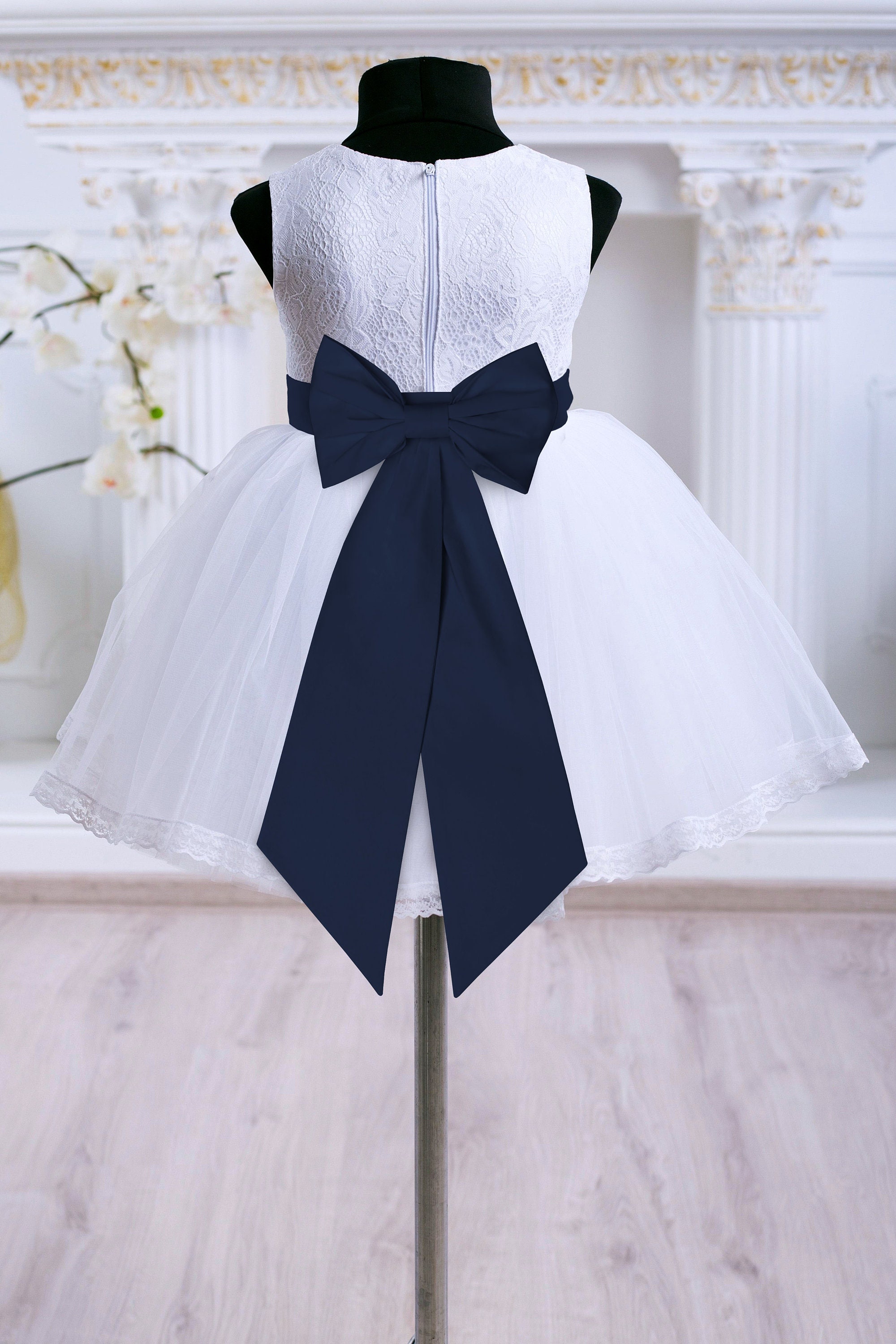 Navy Junior Bridesmaid Dress - Etsy