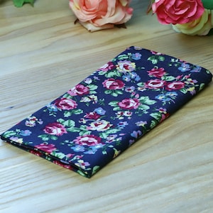 Einstecktuch Navy Blau Floral Einstecktuch Hot pink Blumen Herren Einstecktuch Hochzeit Einstecktuch Navy Hosenträger Special Order