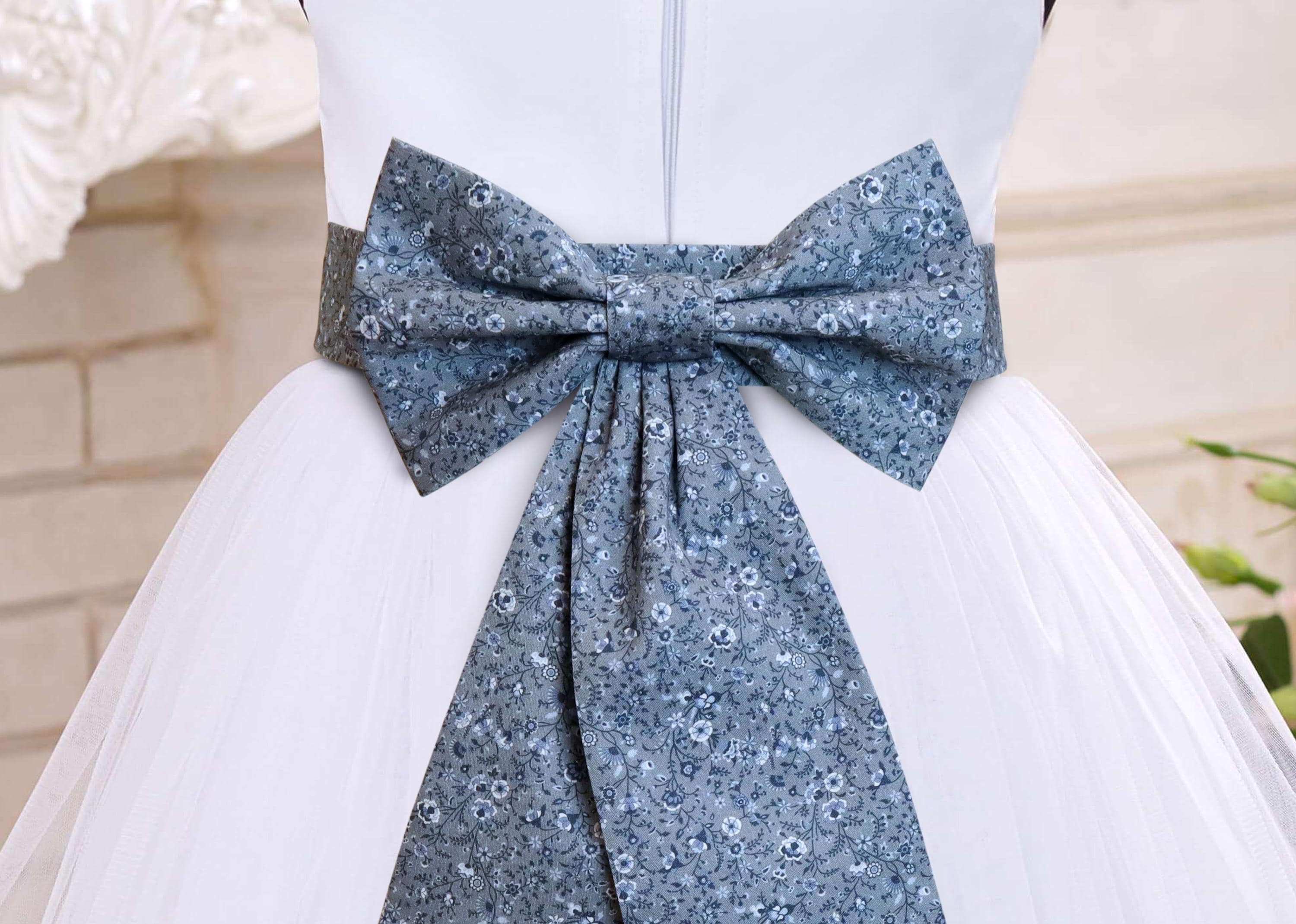 blue sash for dress Smooth Satin Sash Powder Blue