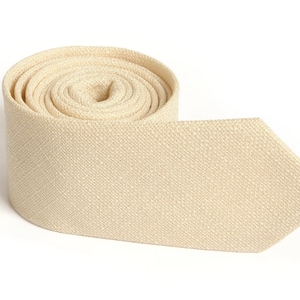Light Champagne Texture Tie  Men&#39;s skinny Light Champagne tie  Wedding Ties  Necktie for Men Special Order