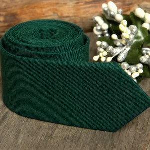 Dark Emerald Green Tie  Men's skinny tie  Wedding Ties  Necktie for Men Special Order SALE