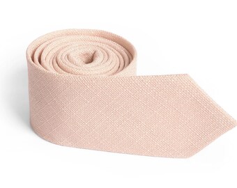 Champagne Cream Blush Tie Men's skinny Champagne Cream Blush tie Wedding Ties Necktie for Men FREE GIFT