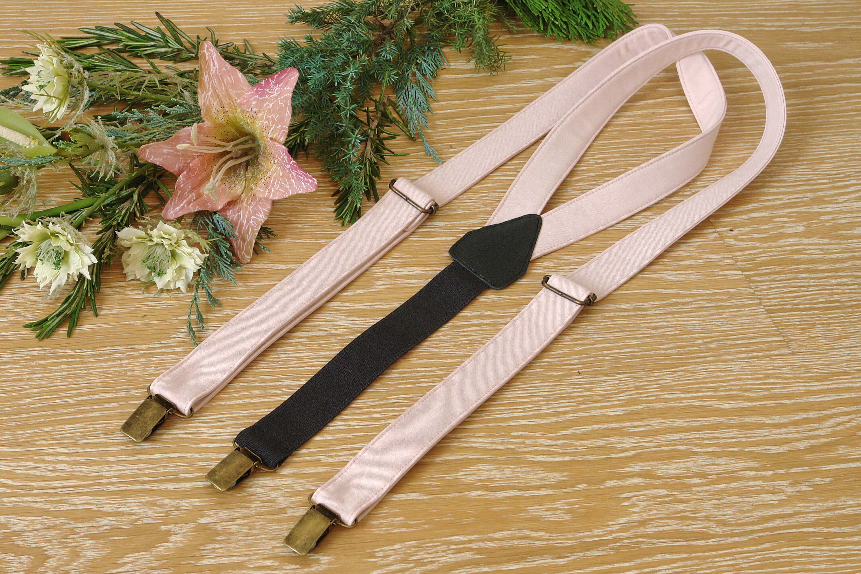 Suspenders BLUSH David's Bridal Vera Wang Suspenders Men Etsy