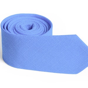 Vista Blue Tie  Little Boy Blue Mens Ties  Cornflower Blue Men&#39;s skinny tie  Wedding Ties Necktie for Men Special Order