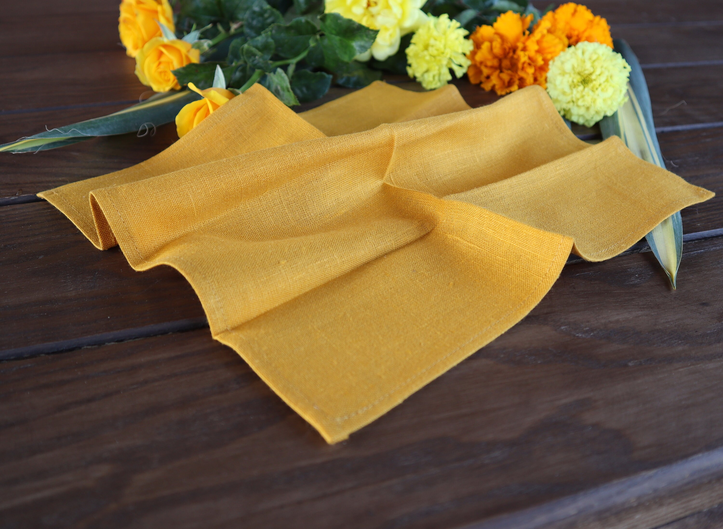 Pocket square Mustard Yellow WEDDING COLOR Matching Hanky Etsy
