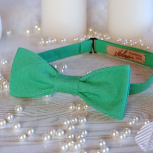 Fliege Mint Blatt Fliege Grün Leinen SELBSTKRAWATTE Mintgrün Hochzeitsschleifen Klassische fliege Match Hochzeitsschleifen Hochzeit fliege SALE