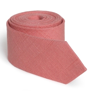Cool Peach Tie  Men&#39;s skinny tie  Wedding Ties  Necktie for Men Special Order