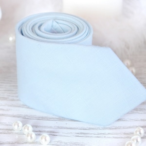 Sale 30% OFF Neck Tie MYSTICAL BLUE  light blue Wedding Ties Pale blue Skinny Ties Baby Blue Linen Mens Necktie Groomsmen Tie Custom blueTie