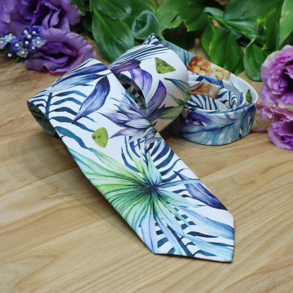 purple and teal ties