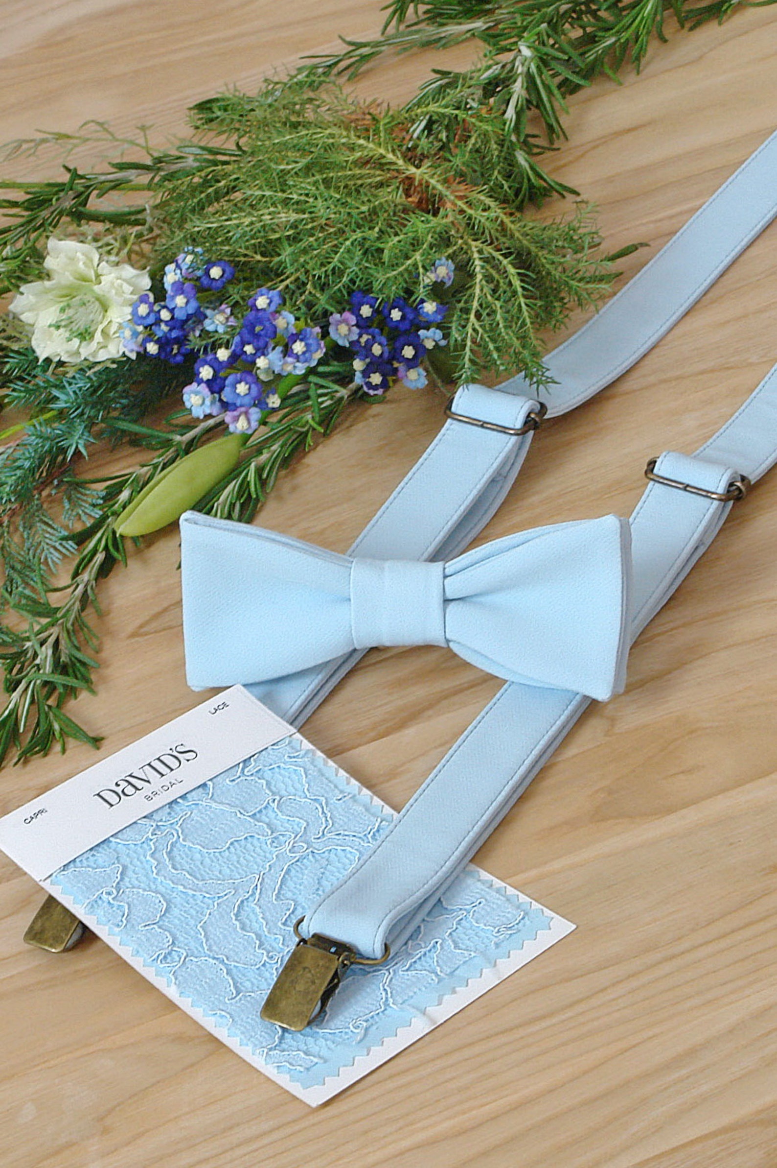 SUSPENDER and BOWTIE Set CAPRI David's Bridal Wedding Etsy