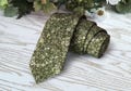 Floral Green Tie MARTINI OLIVE Wedding Moss WildFlowers David's Bridal Olive AZAZIE Necktie Floral Skinny tie Wedding Ties Delicate Blooms product logo