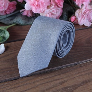 DUSTY BLUE LACE David&#39;s Bridal Tie Rock Blue Men&#39;s skinny tie Steel Blue Gray Wedding Necktie  Suspenders Pocket square Special Order