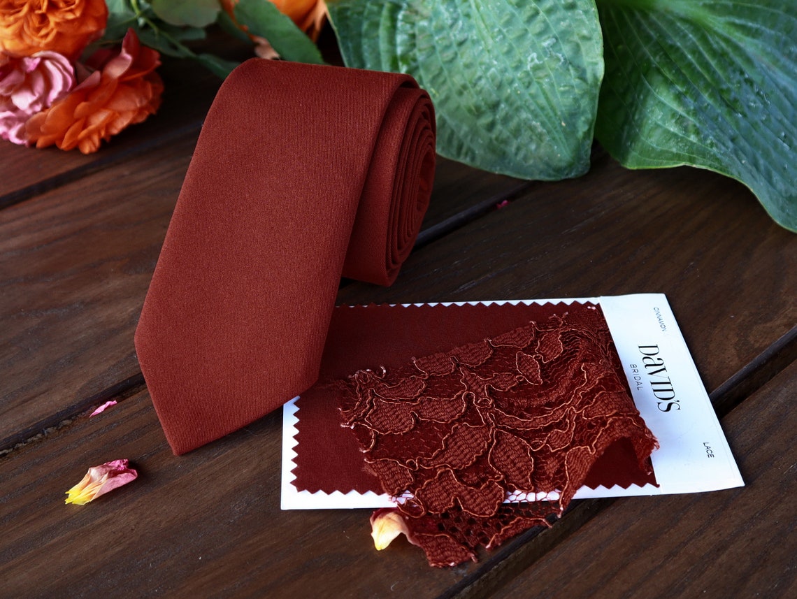 davids bridal cinnamon tie