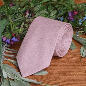 Light Warm Rose Tie WEDDING COLOR Men&#39;s skinny tie Lilac Dawn Pink Wedding Necktie Suspenders Pocket square BowTie Special Order