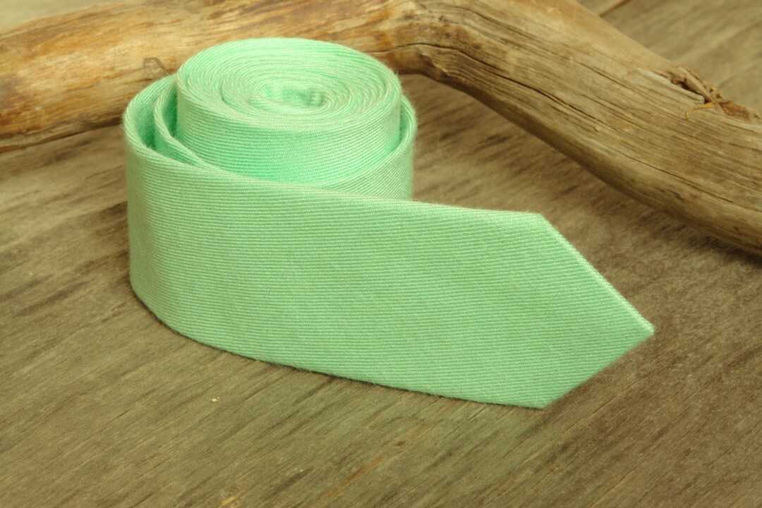 Mint Green Tie Men's Skinny Tie Wedding Ties Necktie for Etsy