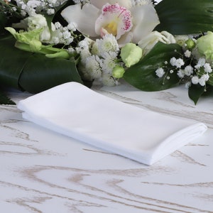 Einstecktuch, weiß, passendes Einstecktuch für Herren, Hochzeit, weiße Krawatten, Fliege, Hosenträger, Sonderbestellung