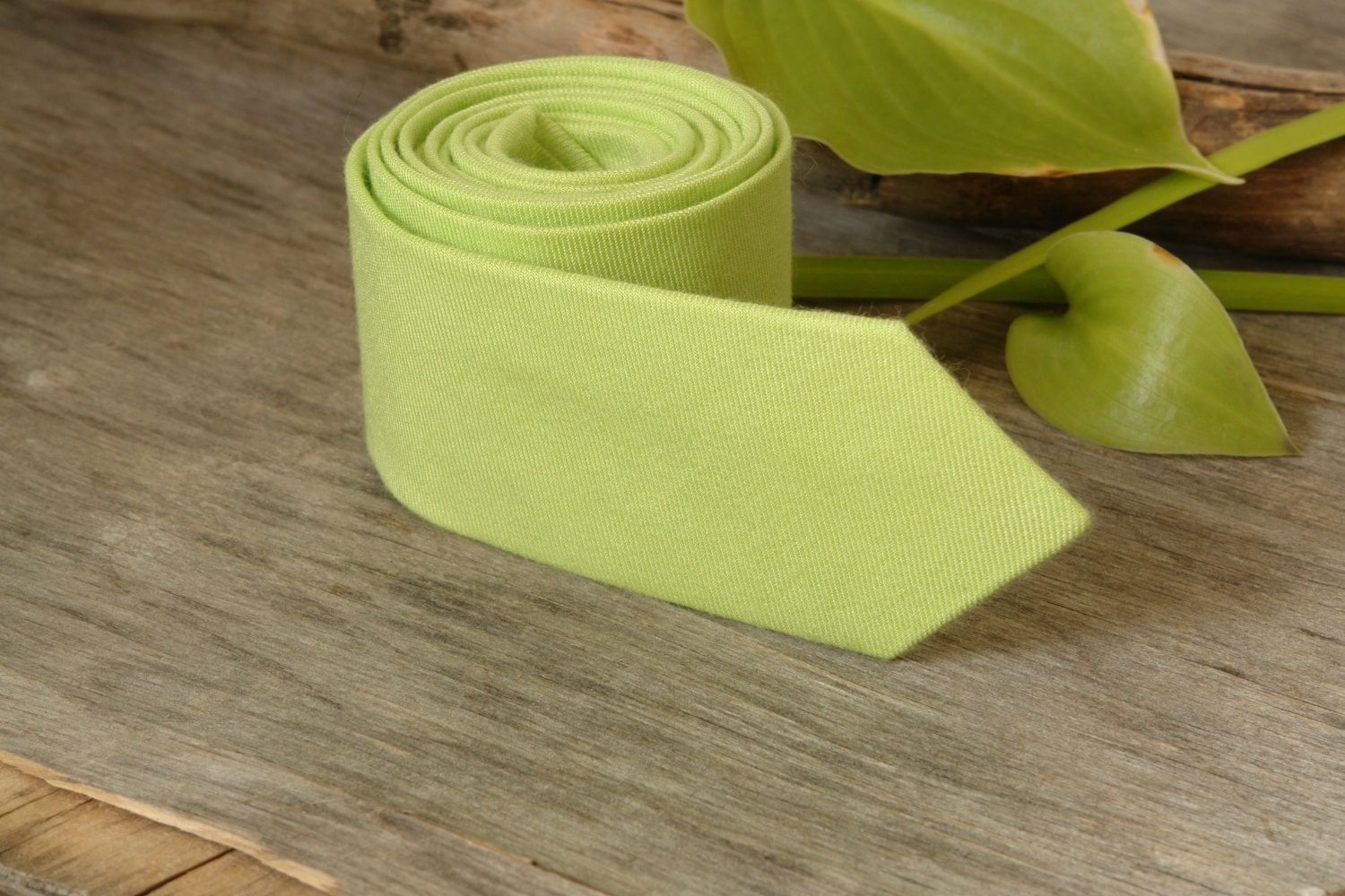 lime green mens tie