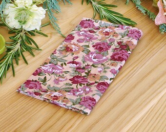 Pocket square Chianti Floral  David's Bridal Matching Hanky Dusty Pink Men's handkerchief Wedding Pocket Square  Special Order