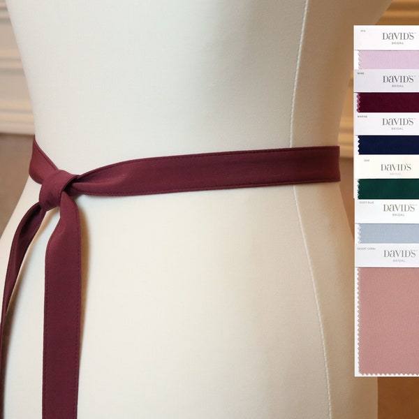 Bridal sash / David's Bridal Color Selection / Wedding Sash / Wedding Belt / Flower Sash / Custom colors: David's Bridal AZAZIA BILL LEVKOFF
