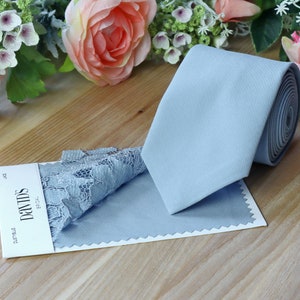 dusty blue tie david's bridal