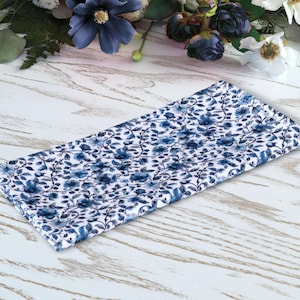 Einstecktuch Schieferblau Floral - Hochzeit Blaues Chinoiserie Floral Einstecktuch, Tauben Blaues Einstecktuch, Blaues Einstecktuch, Baumwolle Einstecktuch