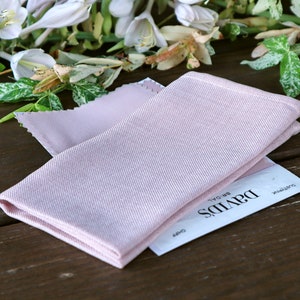 Pocket square DUSTY PINK David&#39;s Bridal Melange Matching Hanky Linen Men&#39;s handkerchief  Wedding Pocket Square Special Order  SALE