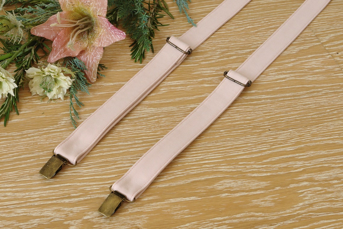 Suspenders BLUSH David's Bridal Vera Wang Suspenders Men Etsy