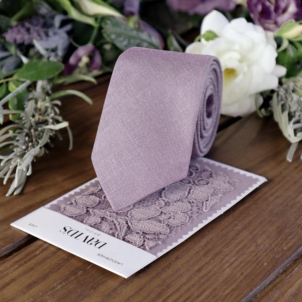 dusty lavender tie