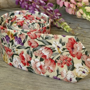 Floral Pale Celery Tie   Men&#39;s skinny tie   Wedding Ties   Necktie for Men Special Order