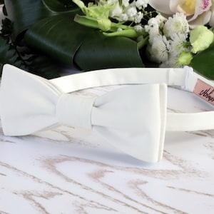 Bow Tie IVORY David&#39;s Bridal White Classic Bow Tie  Vanilla Cream Wedding Bow Tie Special Order  SALE