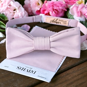 Bow Tie DUSTY PINK  David&#39;s Bridal   Dress Color Bow-Tie  Wedding Bow Tie  Match to Davids Bridal Dusty Pink Special Order  SALE
